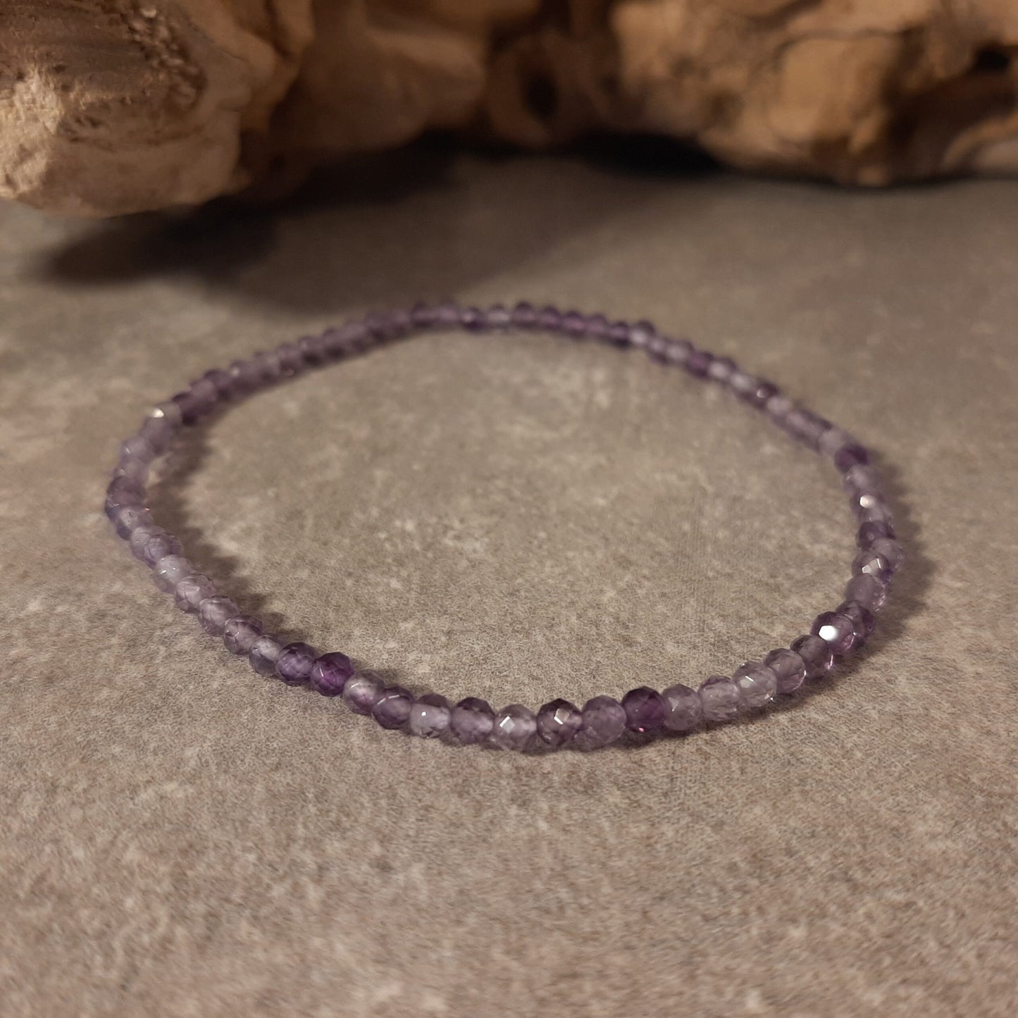 Kugelarmband facettiert - Amethyst