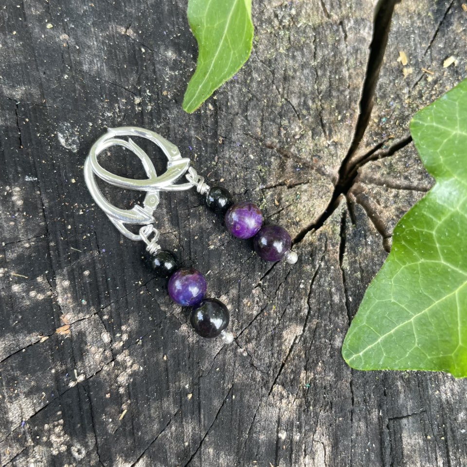 Ohrschmuck "SUGILITH & TURMALIN"