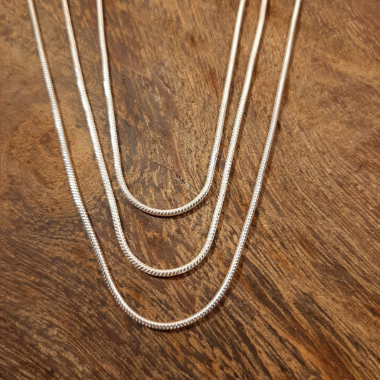 Silber-Schlangenkette 45cm