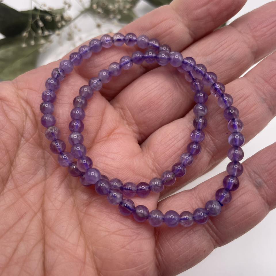 Kinderkugelarmband - Amethyst 4mm