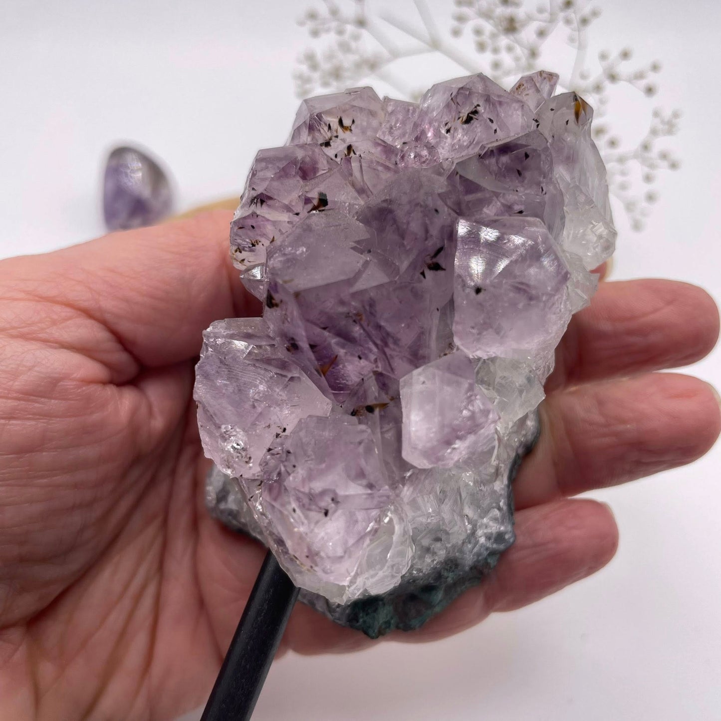 Amethyst auf Metallständer Nr. 2