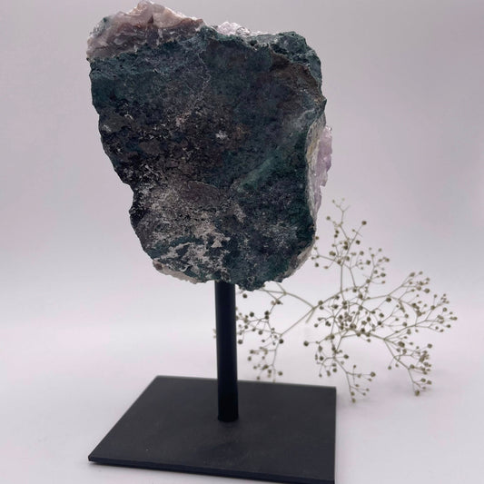 Amethyst auf Metallständer in XL-Größe