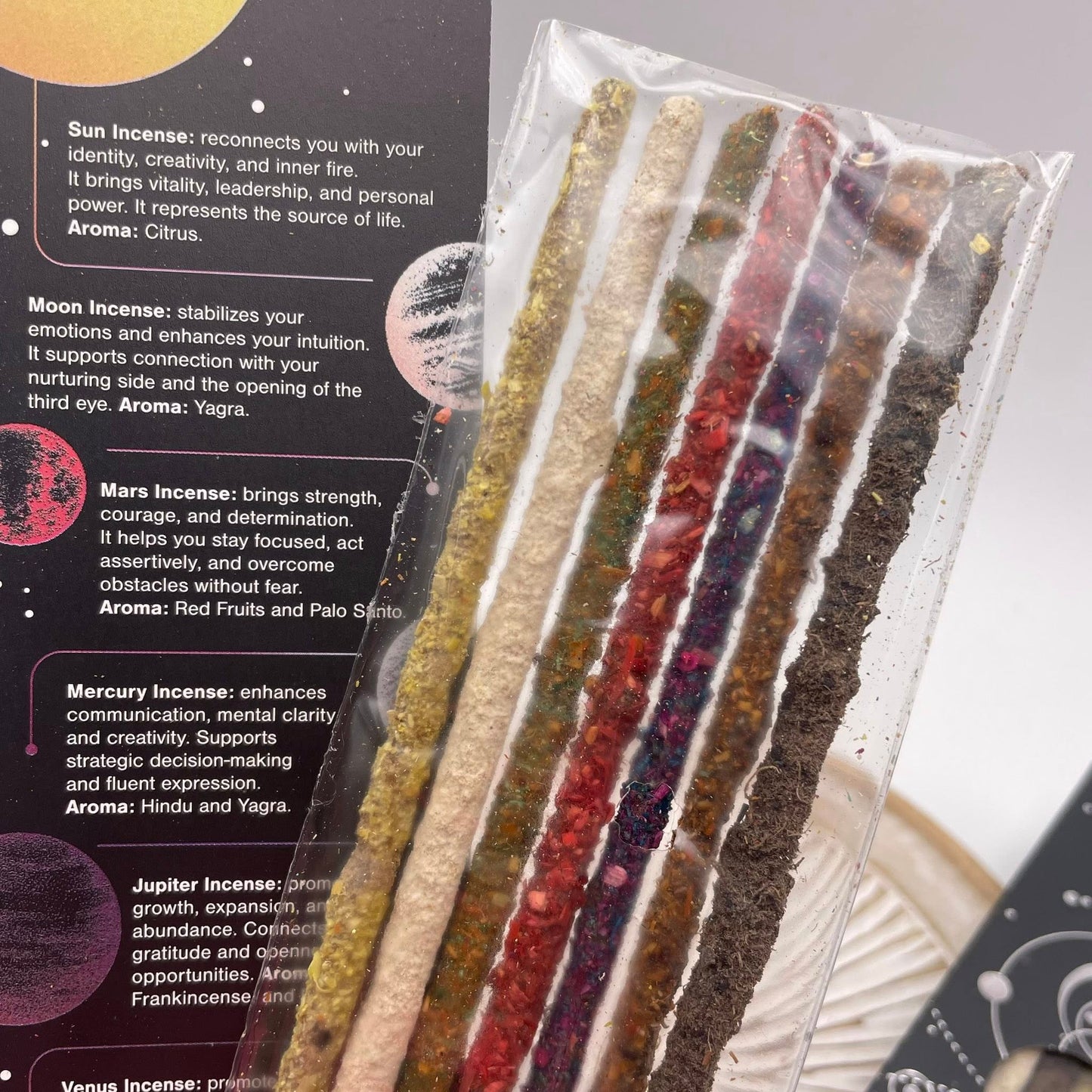 COSMOS Räucherstäbchen – 7 Planeten Set
