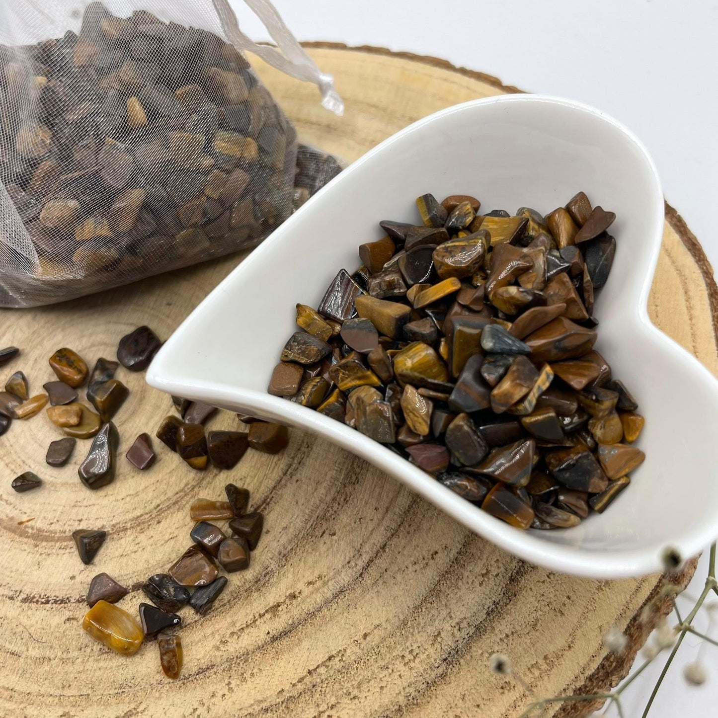 Edelstein-Granulat "Tigerauge"