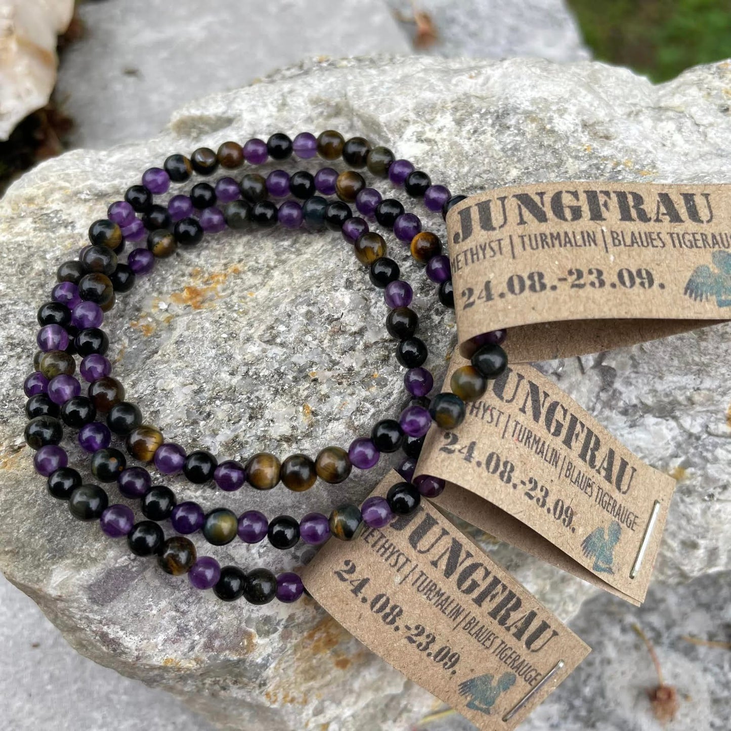 Edelsteinarmband "JUNGFRAU" 4mm