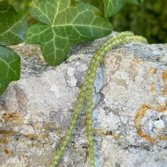 Peridot - Kette facettiert