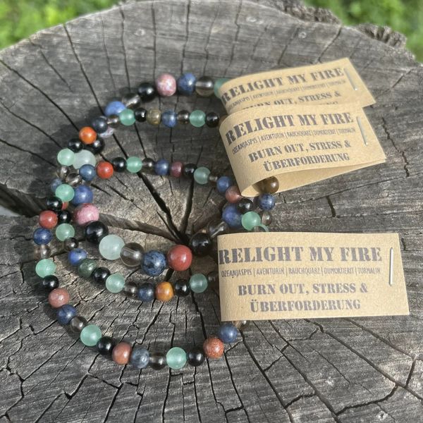 RELIGHT MY FIRE - Das Armband bei Überforderung & Stress 4mm