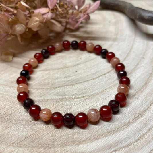 Armband "SAKRALCHAKRA" 6mm
