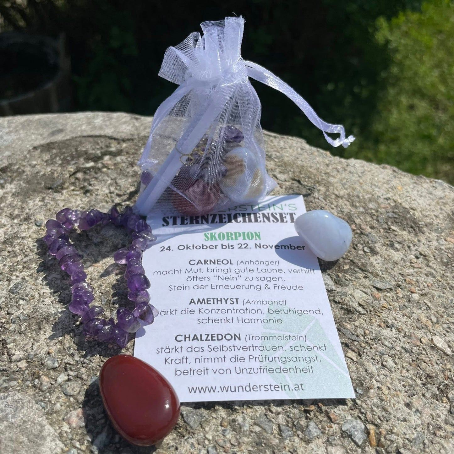 SKORPION-Sternzeichenset 3-teilig