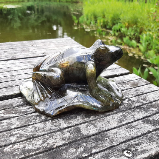 Frosch aus Labradorit