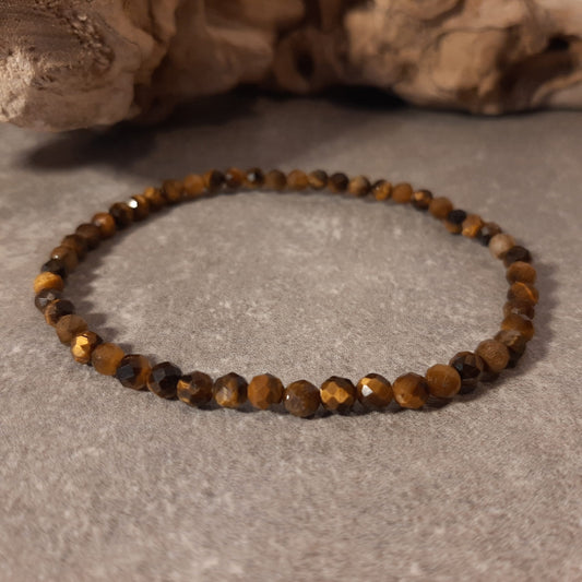 Kugelarmband facettiert - Tigerauge