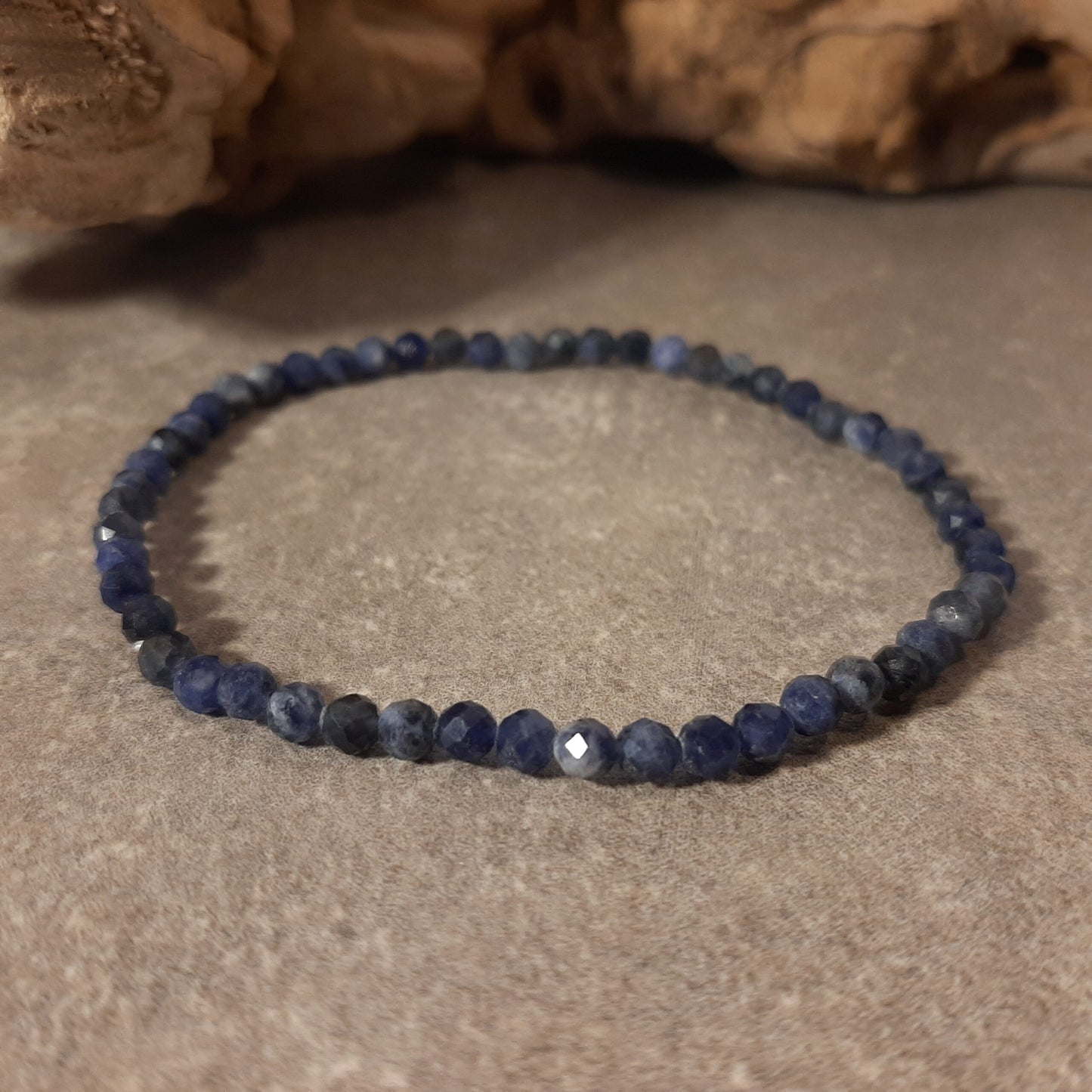 Kugelarmband facettiert - Sodalith