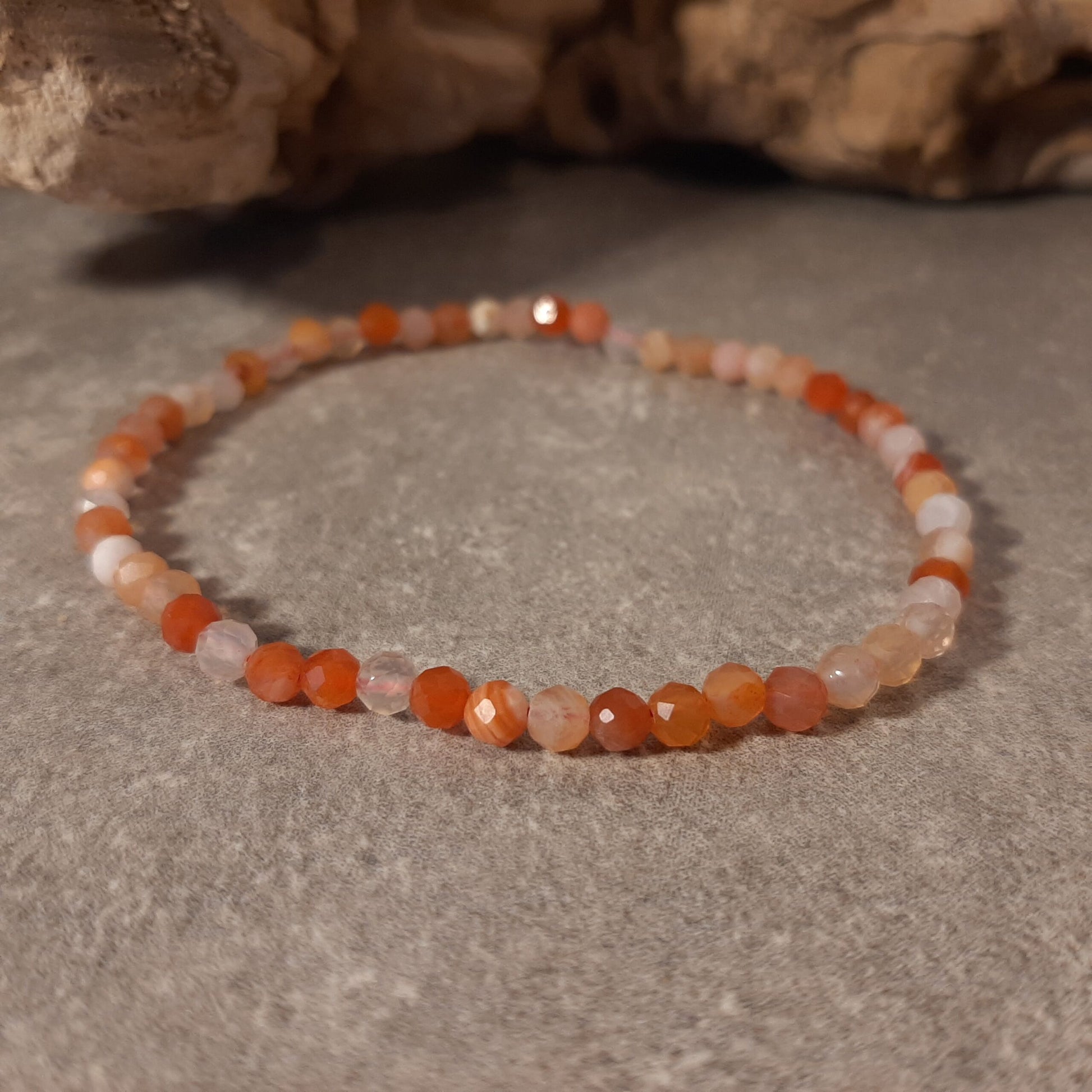 Kugelarmband facettiert - Carneol