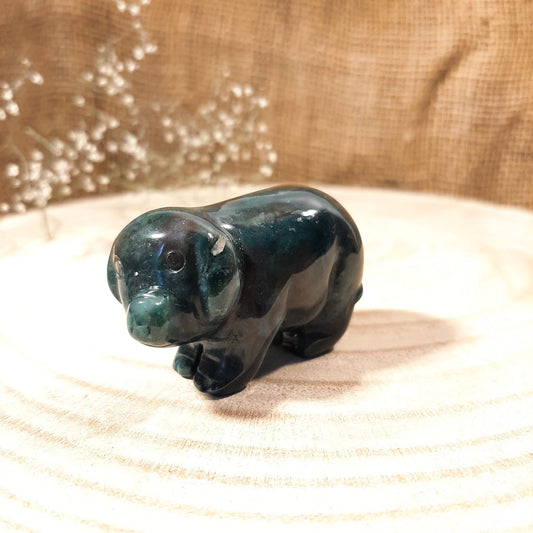 Edelsteinschweinchen 50mm - Heliotrop