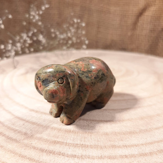 Edelsteinschweinchen 50mm - Unakit