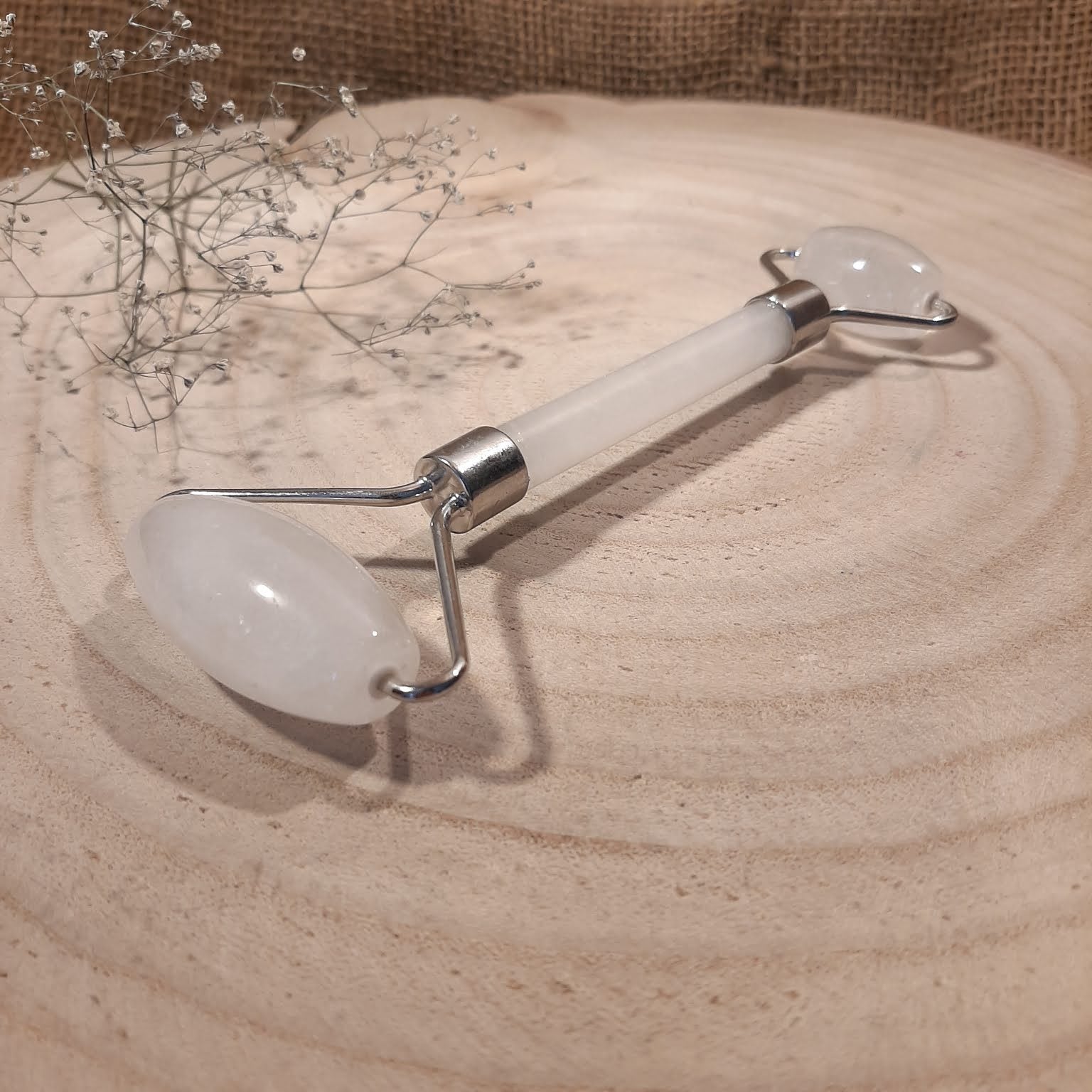 Edelstein-Massageroller - Bergkristall