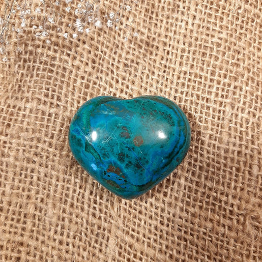 Chrysokoll - Herz 45mm