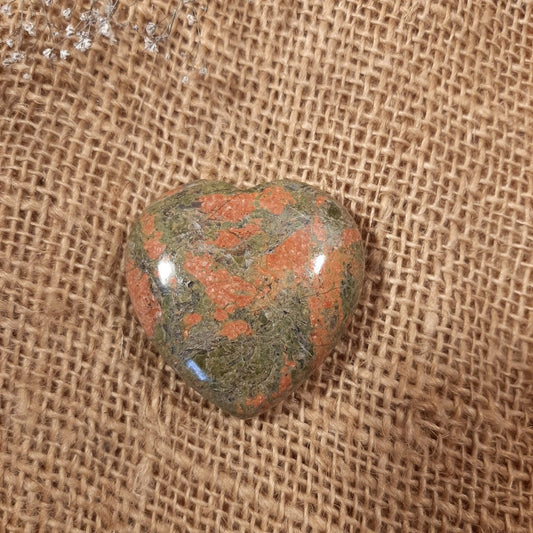 Edelsteinherz 50mm - Unakit