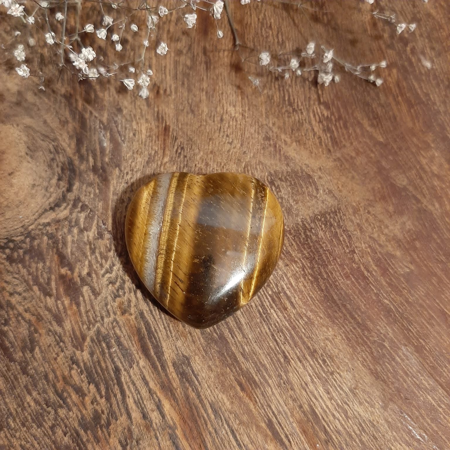 Tigerauge - Herz 30mm