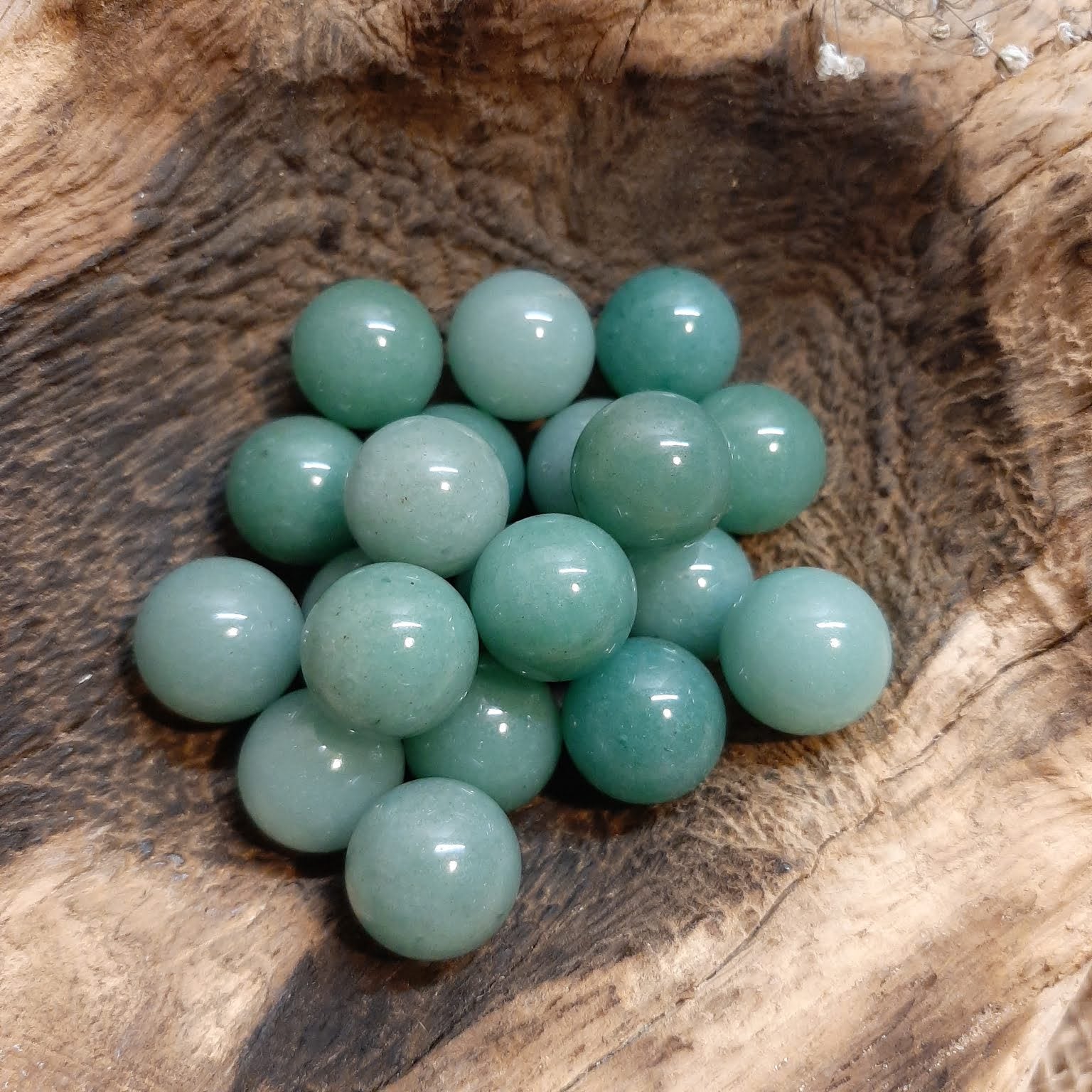 Edelstein-Kugeln 12mm - Aventurin