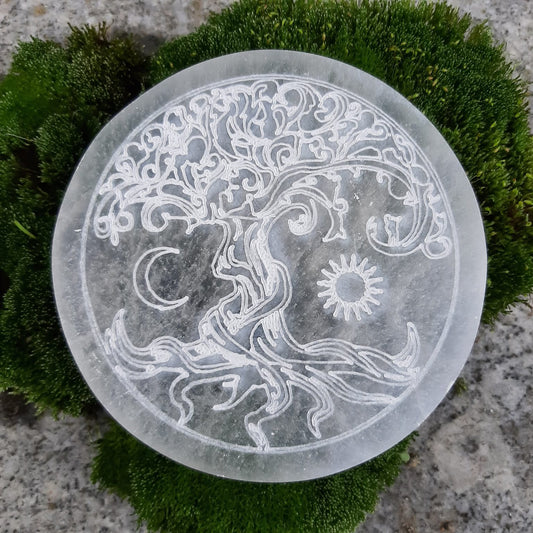 Selenitplatte "Baum des Lebens"