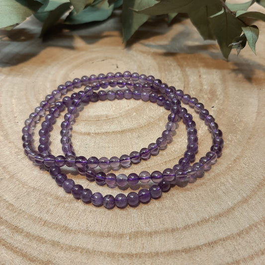 Edelstein-Kugelarmbänder in diversen Sorten - Amethyst