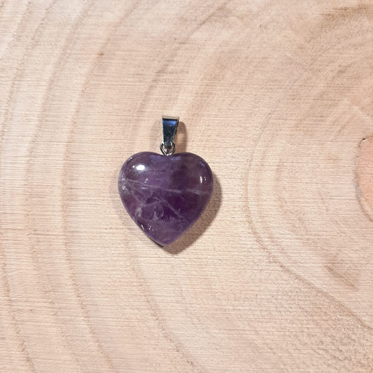 Edelsteinherzen-Anhänger - Amethyst
