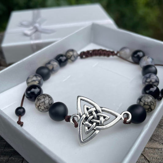 Armband "Tribal & Spinnennetzachat"