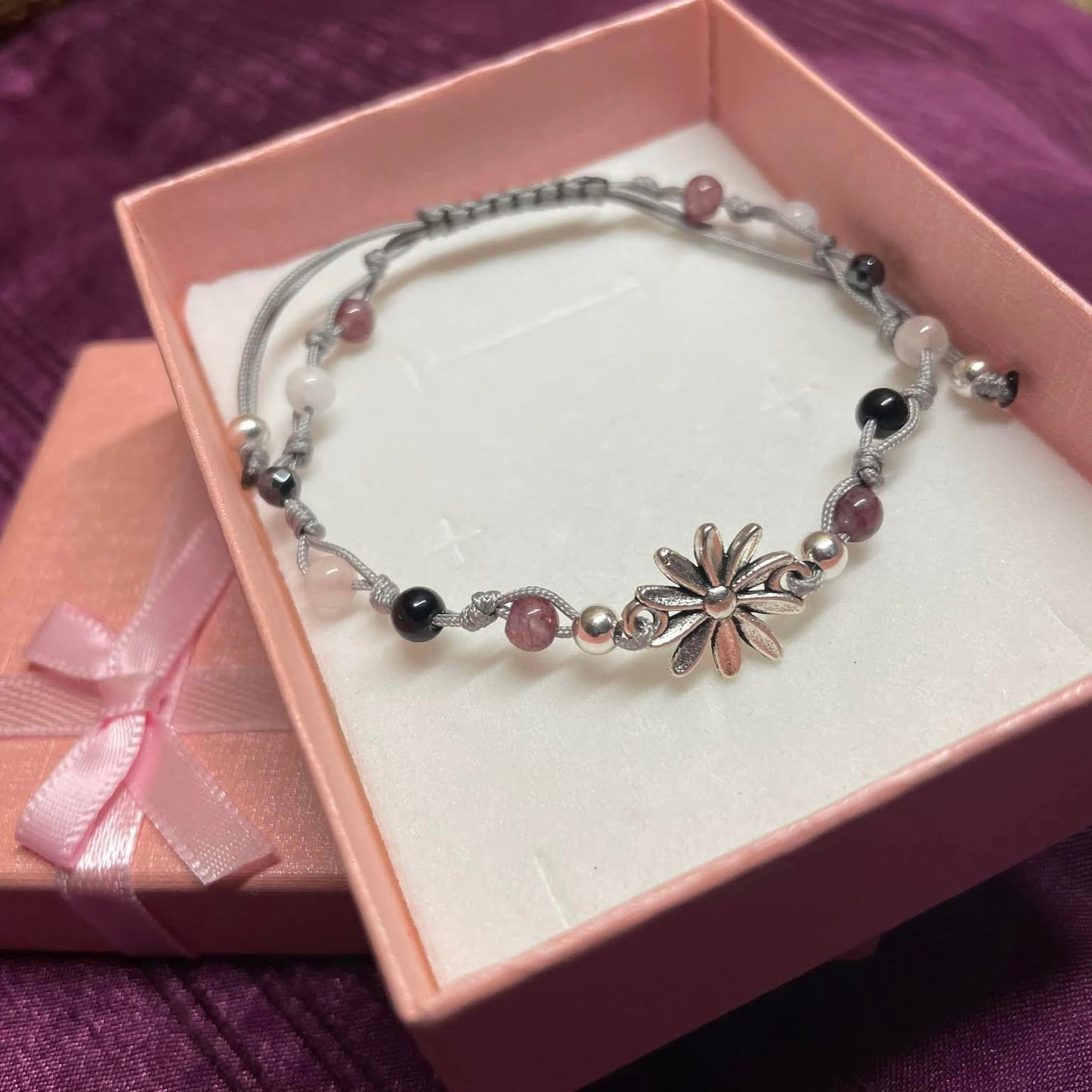 Pullstring-Armband mit "Blümchen"