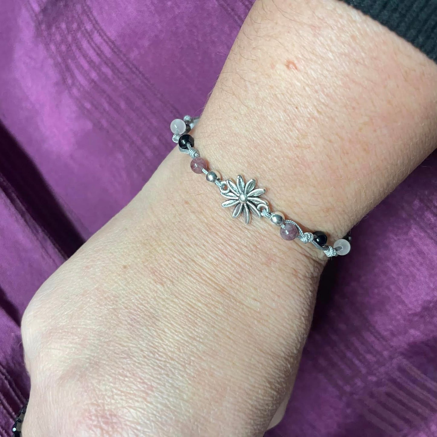 Pullstring-Armband mit "Blümchen"