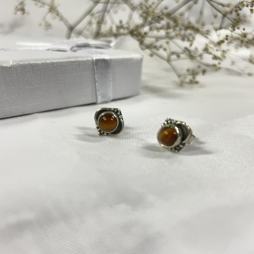 Ohrstecker "Tigerauge"