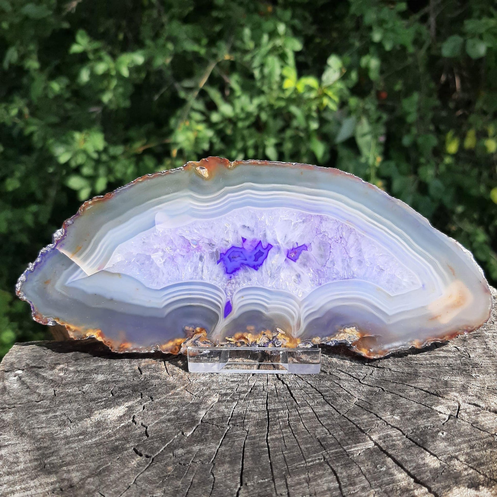 Achatscheibe VIOLETT