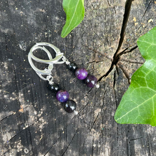 Ohrschmuck "SUGILITH & TURMALIN"
