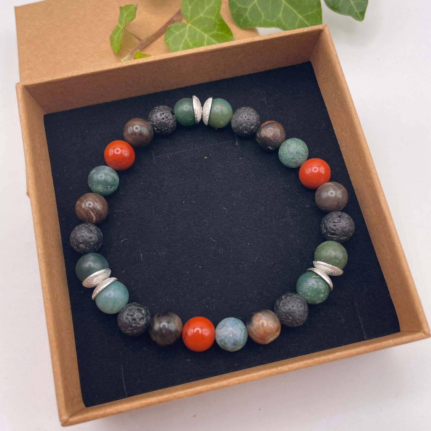Armband DER ABENTEURER Silber in Geschenkbox – Handgefertigt von WUNDERSTEIN
