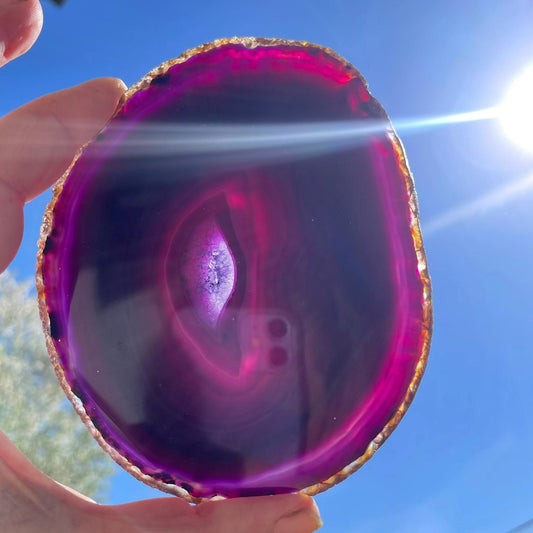 Achatscheibe DUNKELVIOLETT