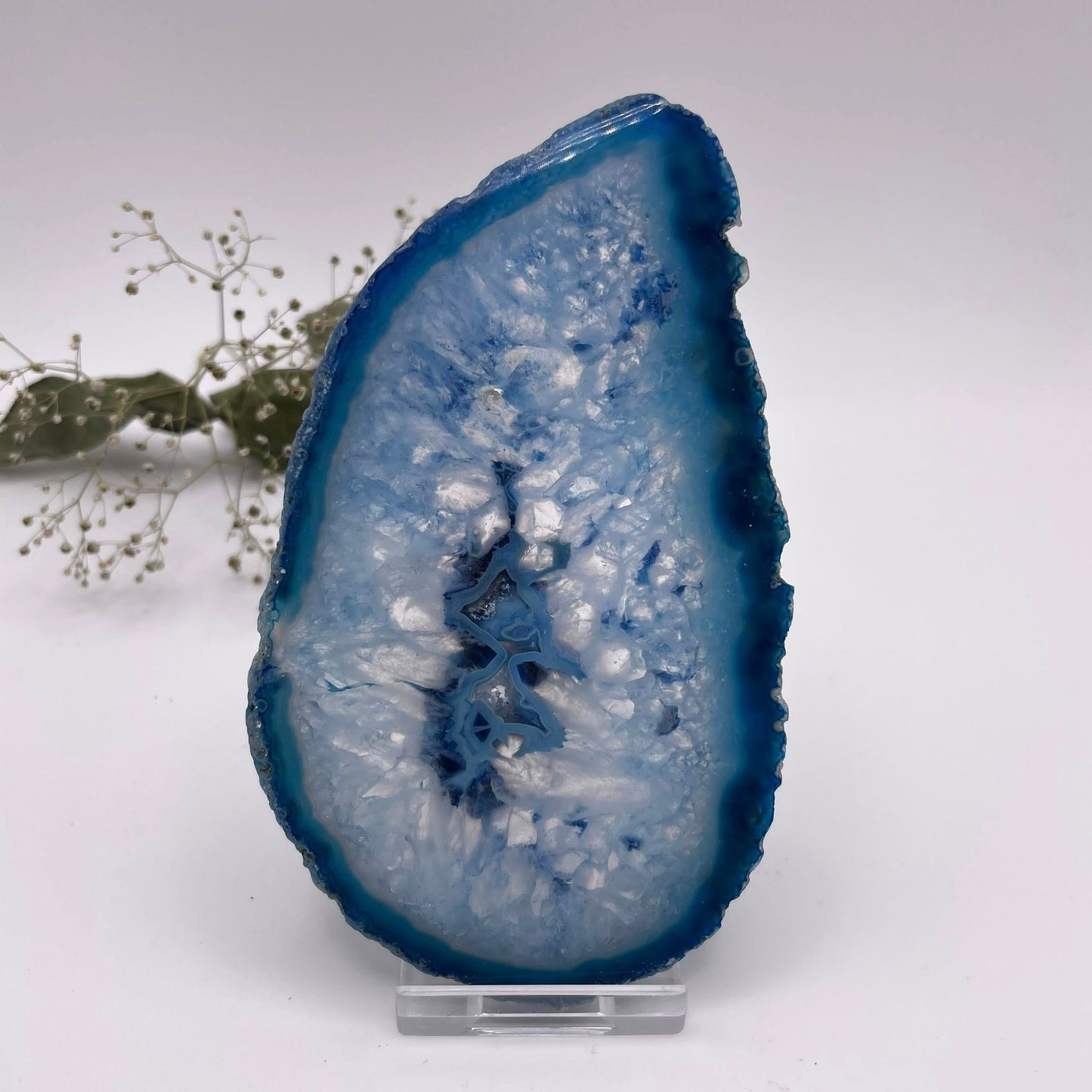 Achatscheibe BLAU