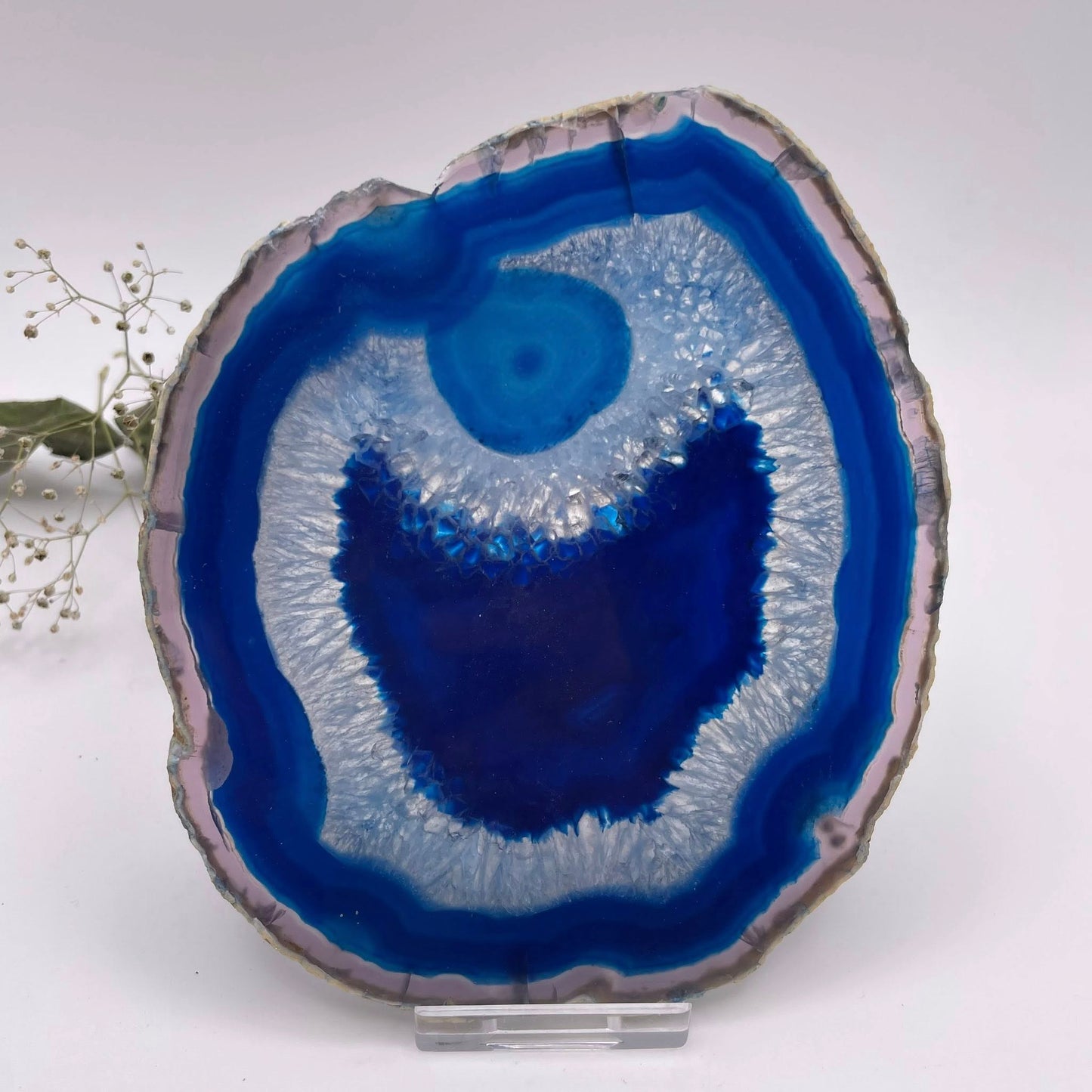 Achatscheibe BLAU MIT AUGE