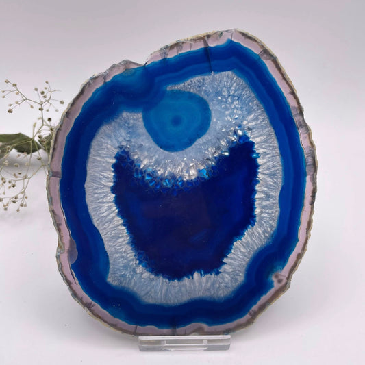 Achatscheibe BLAU MIT AUGE