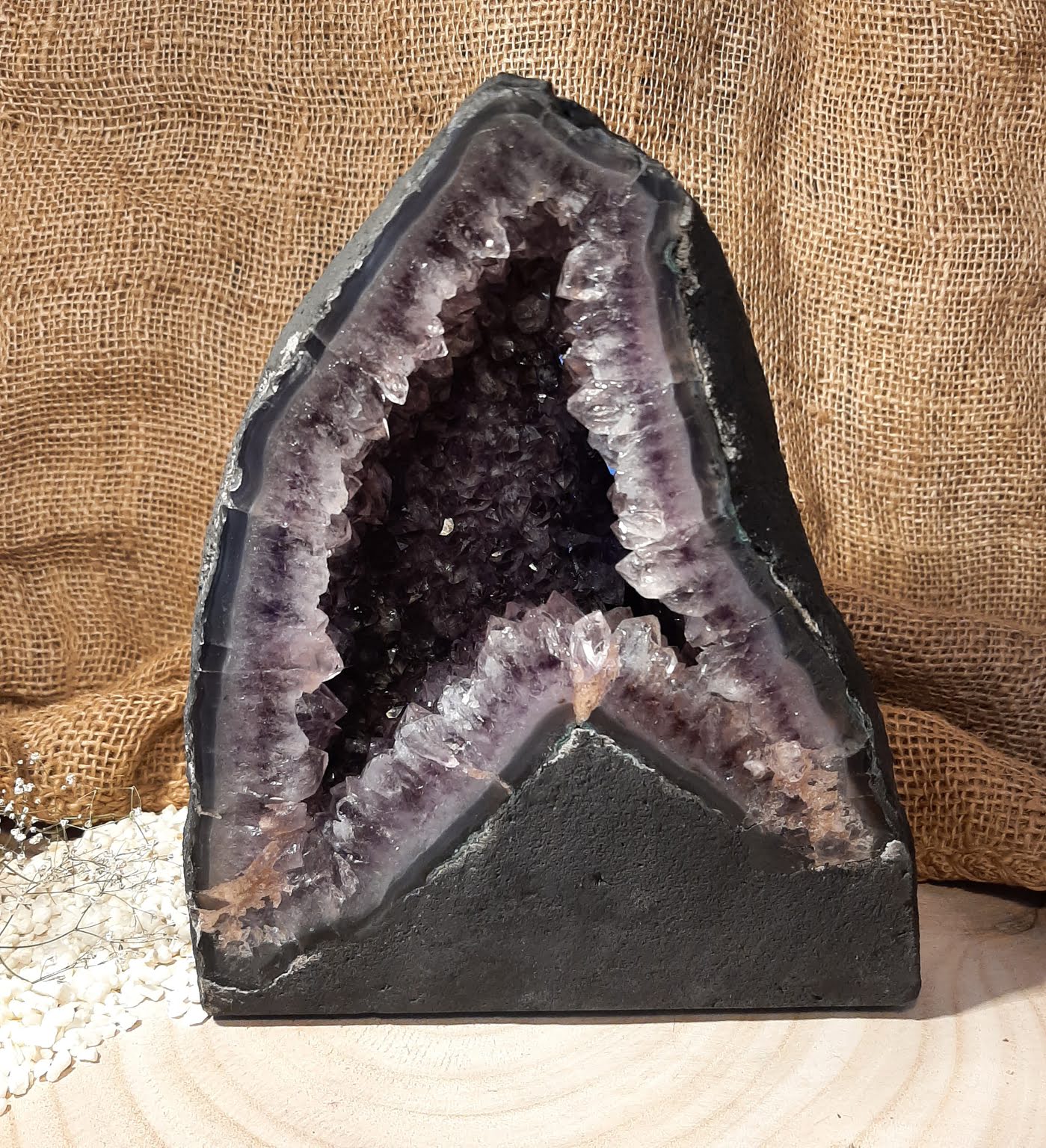 Amethyst-Geoden-Pärchen (2-teilig)