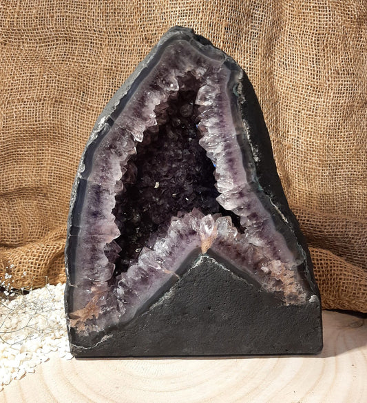 Amethyst-Geoden-Pärchen (2-teilig)