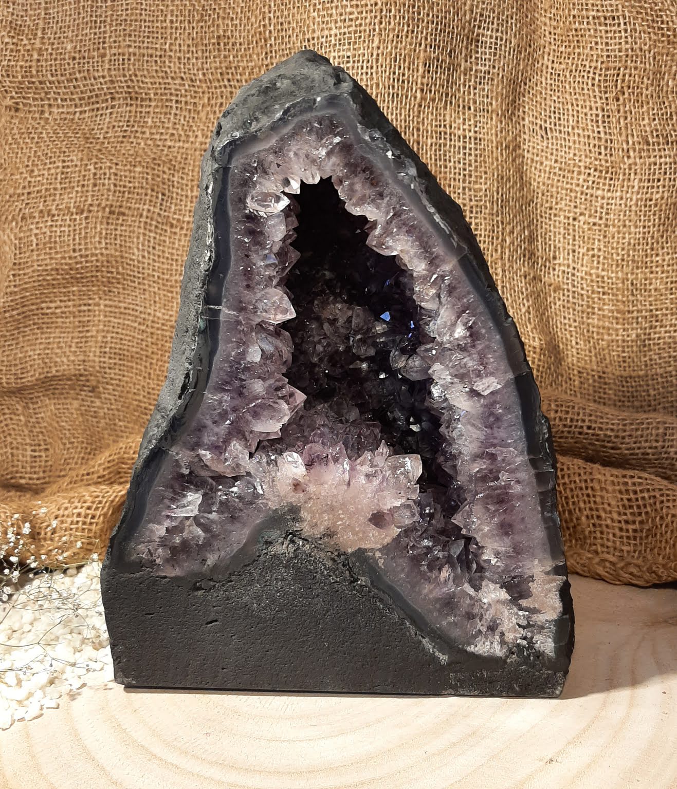 Amethyst-Geoden-Pärchen (2-teilig)