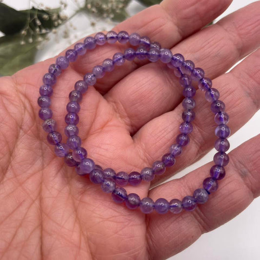 Kinderkugelarmband - Amethyst 4mm