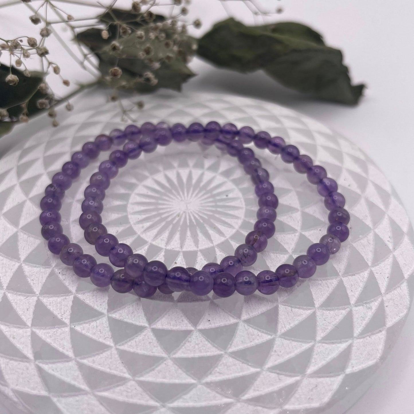 Kinderkugelarmband - Amethyst 4mm