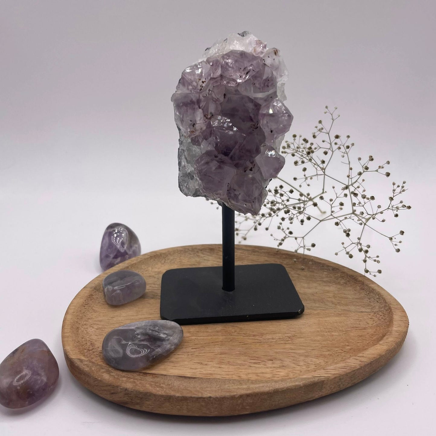 Amethyst auf Metallständer Nr. 2