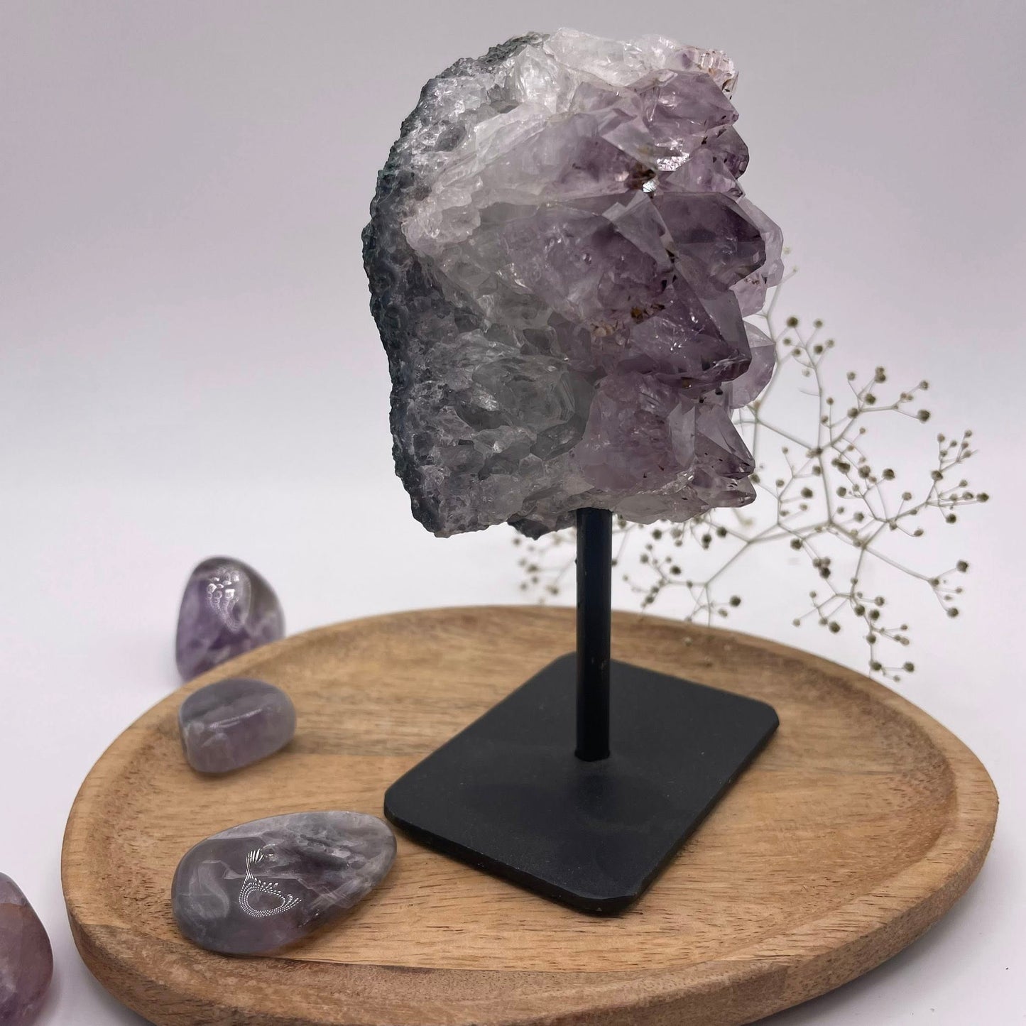 Amethyst auf Metallständer Nr. 2