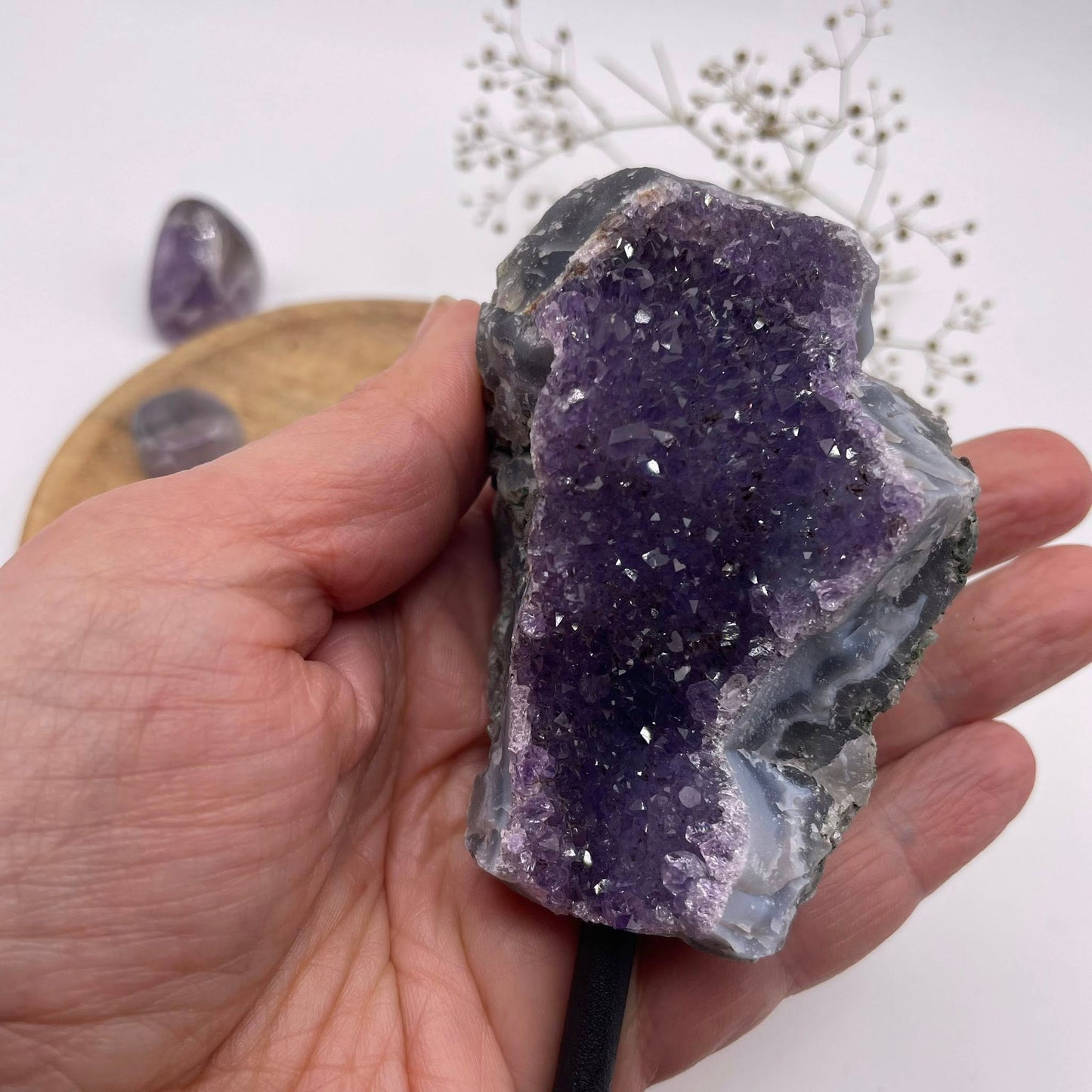 Amethyst auf Metallständer Nr. 3