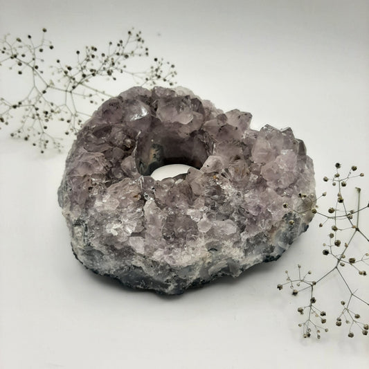 Amethyst-Teelichthalter Nr 6.