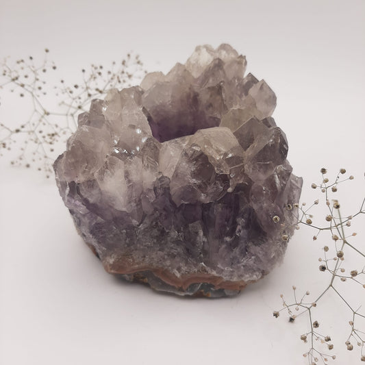 Amethyst-Teelichthalter Nr 4.