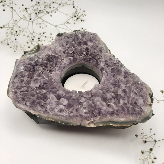 Amethyst-Teelichthalter Nr 2.