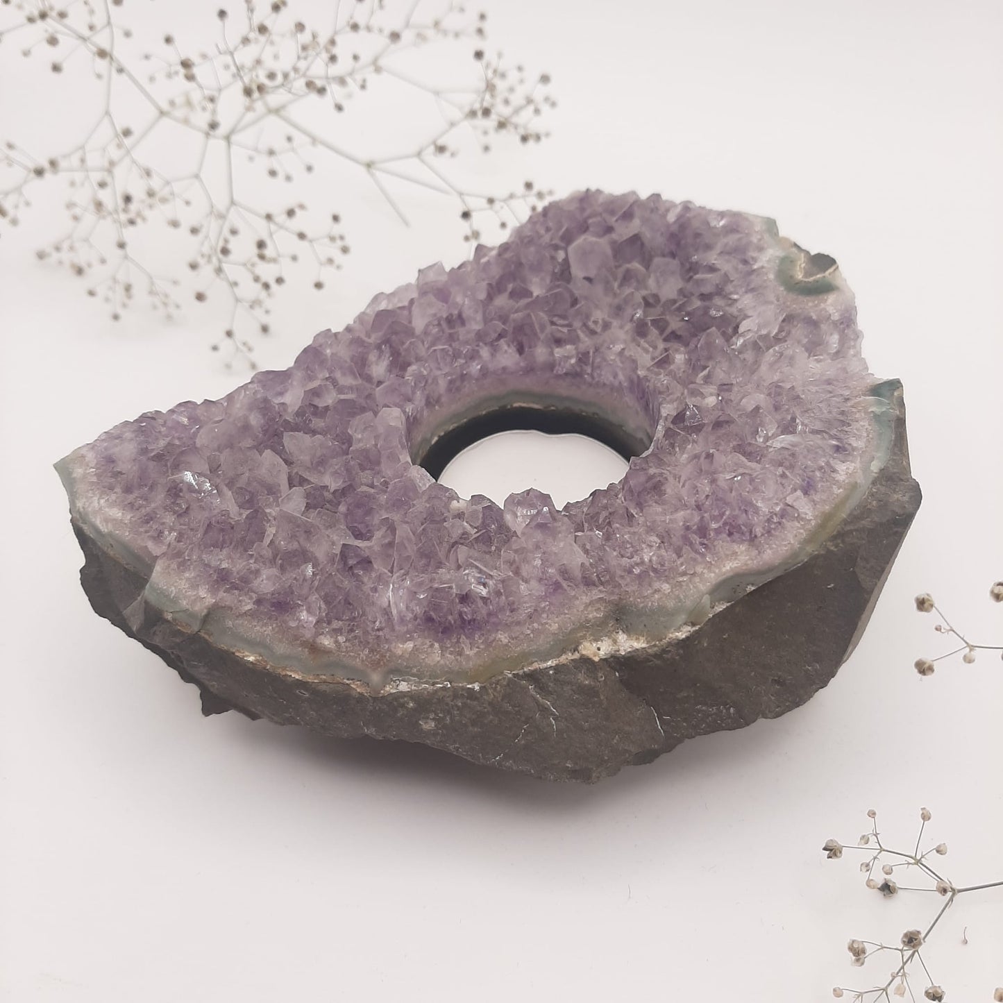 Amethyst-Teelichthalter Nr 2.